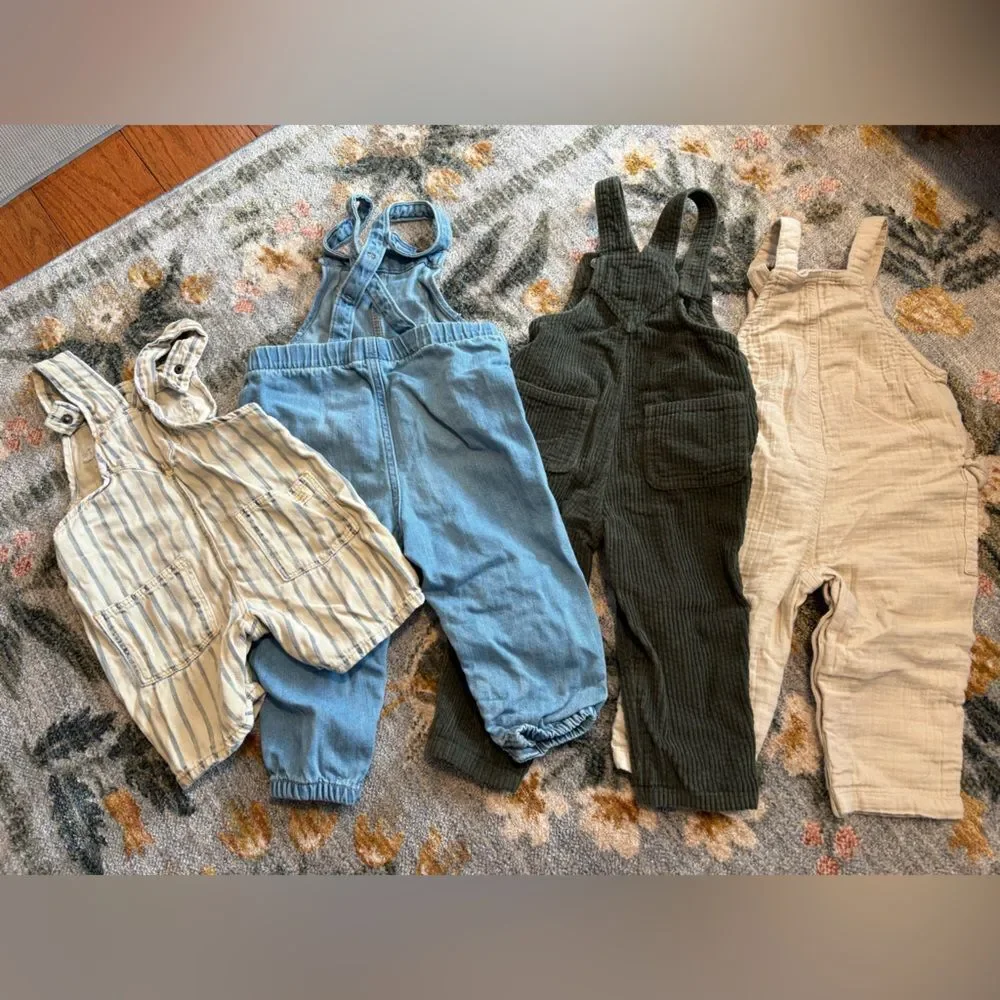 18m Baby Overalls lot - Gap, Old Navy, Zara